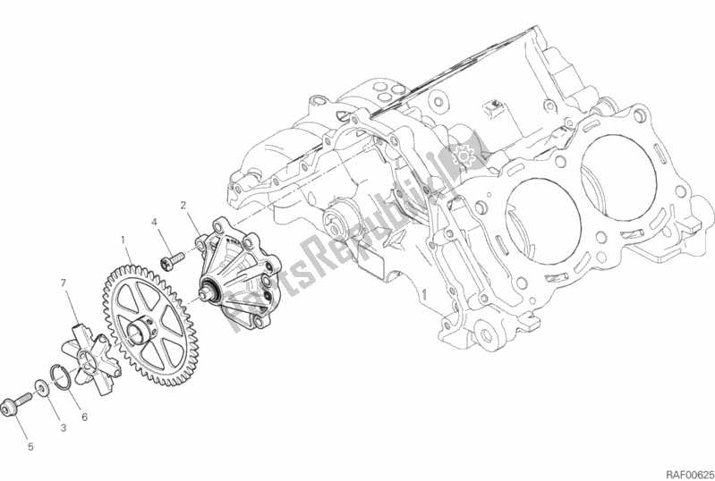 Alle onderdelen voor de Waterpomp van de Ducati Superbike Panigale V4 S Brasil 1100 2019